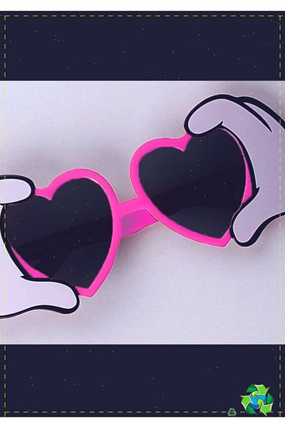 OMZ Pink Heart Shaped Hand Figure Goggles - Girl Toy, Boy, Montessori O