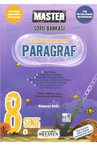 En Kitap Okyanus Yayınları 8. Sınıf Master Paragraf Soru Bankası