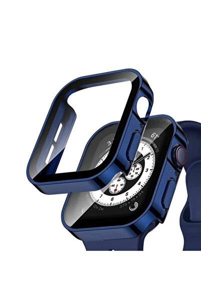 Quse Apple Watch 40mm Suya Dayanıklı Kasa + Ekran Koruyucu Kılıf – Lacivert –...
