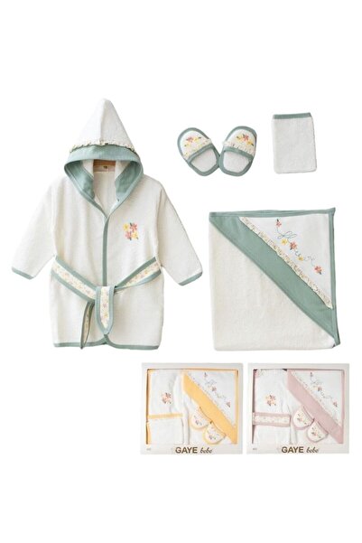 Gaye Bebe Antiallergic 1St Class Towel and Bathrobe Set