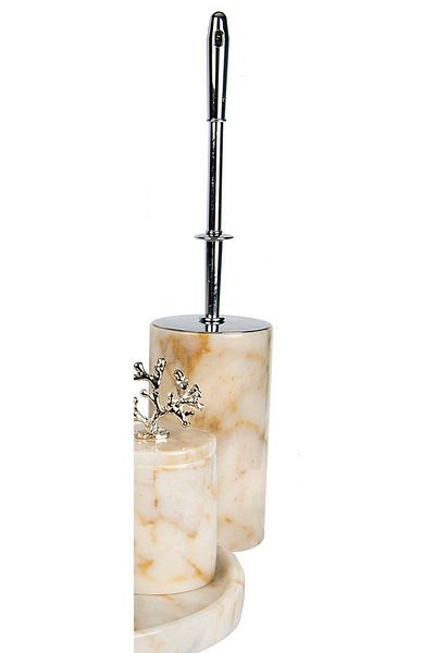 ege gross Opium Candy Color Silver Detailed Marble Toilet Brush