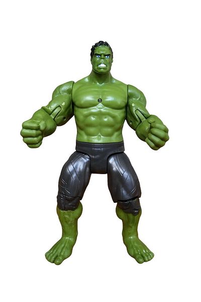 OMZ 17 cm Hulk / Green Giant Robert Bruce Banner - Boys' Toys with Lights and Movements