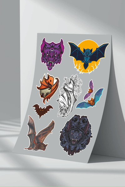 Sticker Market Set de autocolante liliac - Pachet de 2
