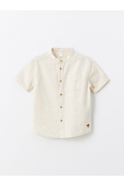 LC Waikiki LCW Prevailing Collar Short Sleeve Shirt for Baby Boy
