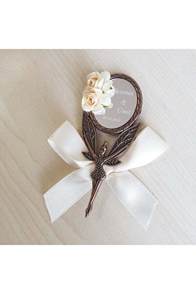 Mekece Nikah Şekeri Söz Nişan Hediyeliği Melek Ayna Magnet Modeli Nks-02 - 50...