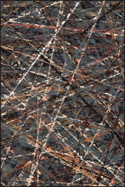 Rugs Modern Halı قاعدة منسوجة بنمط القيلولة مخططة باللون الأسود وسجادة قابلة ...