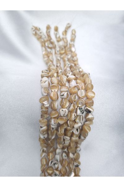 Yüksel Boncuk Brown Pearl Stone - Natural Stone String