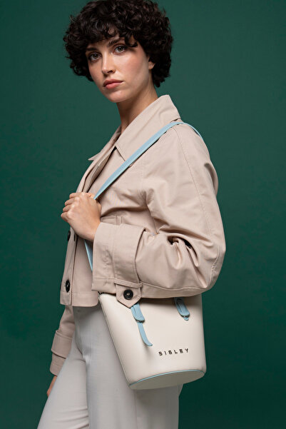Sisley KADIN EL ÇANTASI BEJ-MAVI SLY048