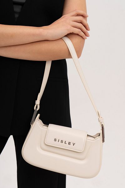 Sisley Geantă albă de umăr pentru femei - SLY115