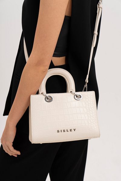 Sisley Geantă albă de damă - SLY116