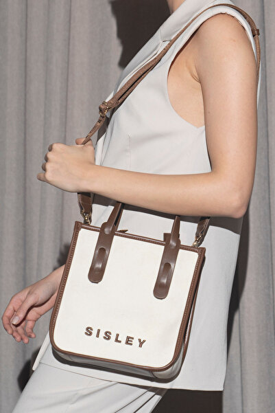 Sisley حقيبة يد نسائية بيج - SLY125