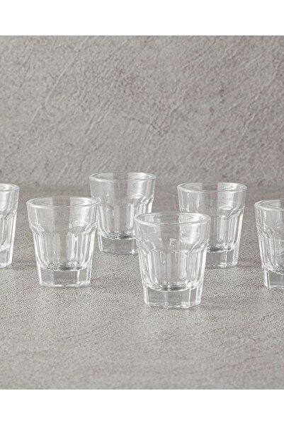 English Home Transparent Mona Glass 6 Pieces 45 ml Cup