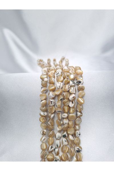 Yüksel Boncuk Brown Pearl Stone - Natural Stone String