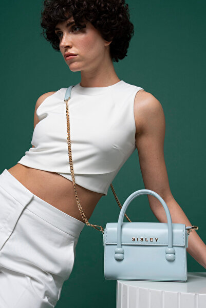 Sisley GEANTĂ DE MÂNĂ ALBASTRĂ PENTRU FEMEI - SLY012