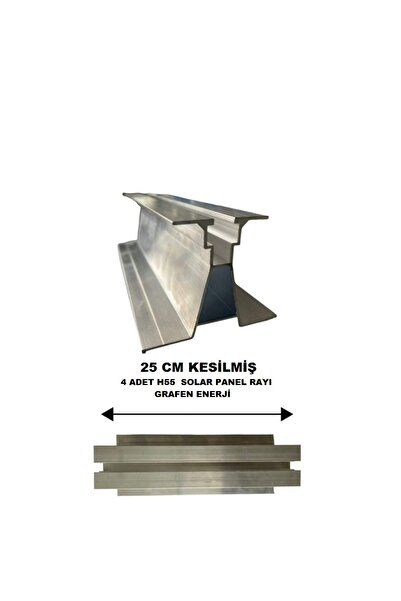 GRAFEN ENERJİ H55 SOLAR PANEL ALÜMİNYUM MONTAJ RAYI 25 CM X 4 ADET