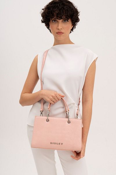 Sisley Geantă de mână roz pentru femei - SLY117