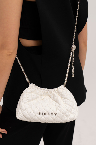 Sisley Λευκή τσάντα χιαστί Γυναικεία - SLY042