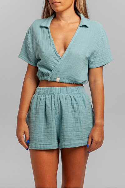 summer people Pantaloni scurți din muselină 100% bumbac