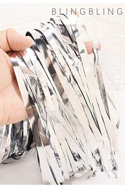 Parti dolabı 2li Gümüş Gri Kapı Duvar Parti Fon Arka Perde Işıltılı Yapışkanlı Doğum Günü Fotoğraf Perdesi