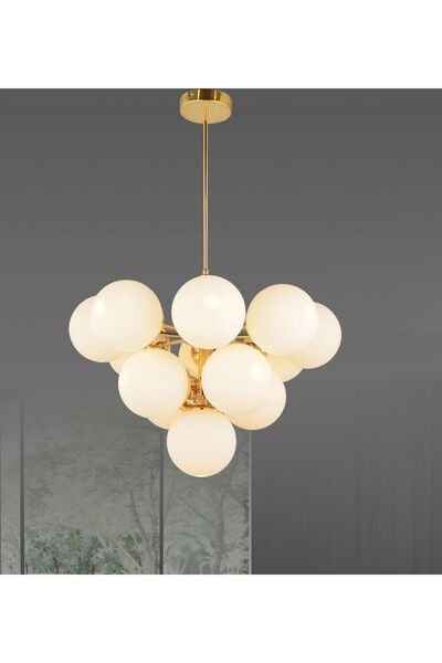 RONİSU AYDINLATMA Özüm 13'Lü Camlı Avize