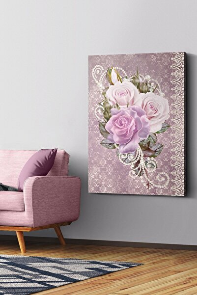 Evinemoda Pastelno cveće na platnu - Slika na platnu