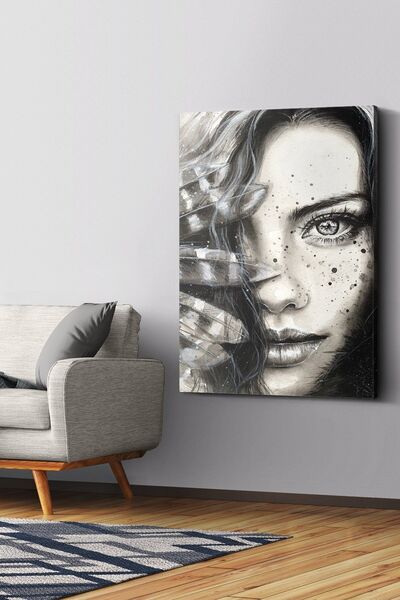 Evinemoda Ženski portret na platnu - Slika na platnu