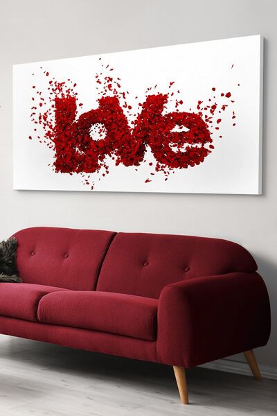 Evinemoda Ljubav Crvena Jednodijelna Platna Slika na Platnu