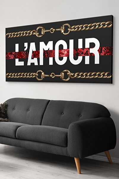 Evinemoda Chain Detailed Lamour Canvas-Canvas Painting