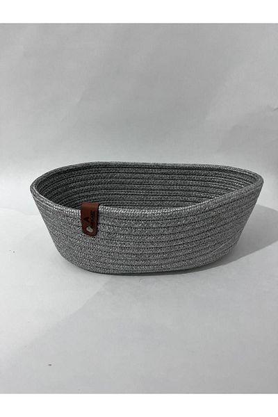 BEVEZ HOME Gray Multi-Purpose Basket - Bathroom and Kitchen Organizer, Bread Holder