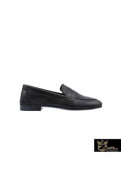 Zaim Kundura Women's Black Genuine Leather Shoes505320262-1