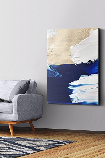 Evinemoda Platno Plavo Belo Platno - Slika na Platnu