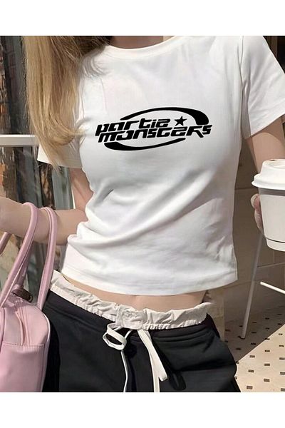 Touz Moda Partie Monsters - Σχέδιο Crop Blouse