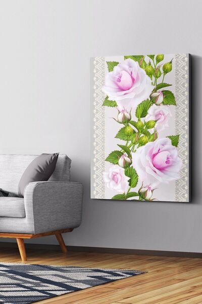 Evinemoda Roze cveće na platnu - Slika na platnu