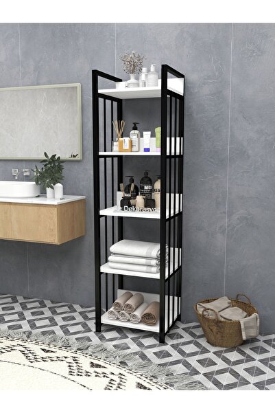 3E DEKORASYON YAPI BANYO DOLABI RAFLI MİKRODALGA DOLABI ÇOK AMAÇLI DÜZENLEYİC...