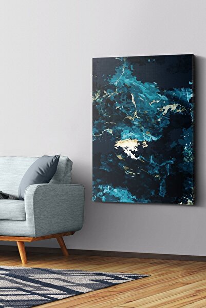 Evinemoda Tirkizni komadi na platnu - Slika na platnu