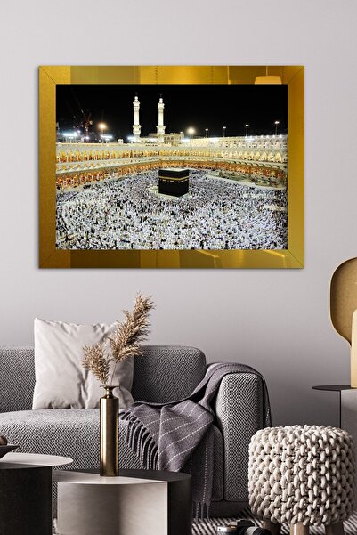 Evinemoda Kabe Gold Tek Parça Pleksi Tablo