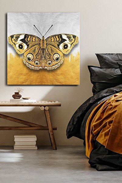 Evinemoda Zlatni leptir, jednodijelni kvadratni platno - slika na platnu