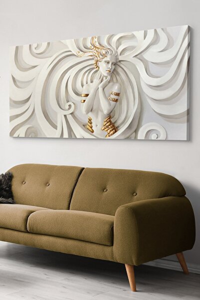 Evinemoda Καλλιτεχνική Γυναικεία Μονοκόμματη Πίνακας σε Καμβά