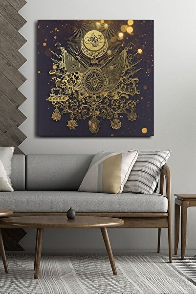 Evinemoda Osmanski grb Jednodijelni kvadratni platno - Slika na platnu