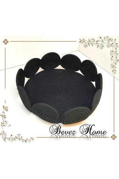BEVEZ HOME Кошница от юта - ръчно плетена, многофункционална, органайзер за баня и кухня