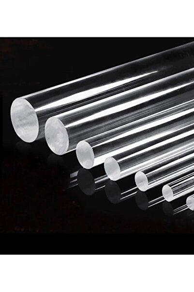 ipeksi pleksi AKRİLİK YUVARLAK ÇUBUK ŞEFFAF 3 MM 15 CM