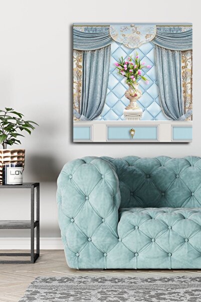 Evinemoda Cvet u vazi Jednodijelno kvadratno platno - Slika na platnu