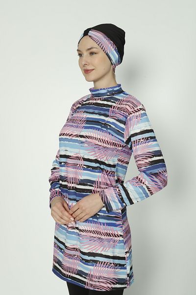 TRİYA FASHİON Patterned Women's Hijab Swimsuit