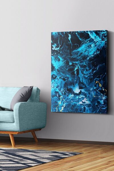 Evinemoda Talasi Abstraktna Umetnost Platno - Slika na Platnu