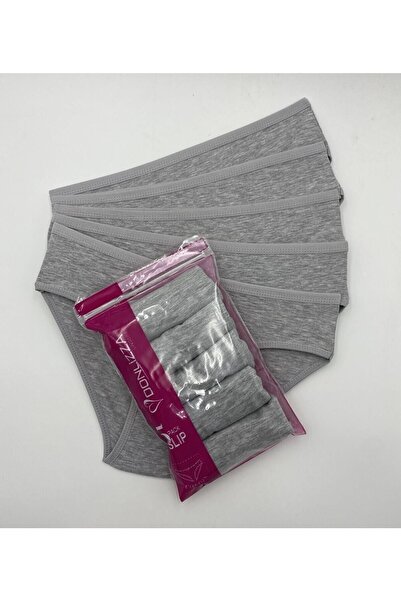 DONLİZZA Gri Pamuklu Külot 5 Adet