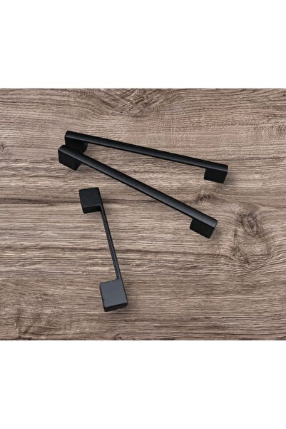 NİCE WORKS 256MM SİYAH METAL KÖPRÜ KULP DOLAP ÇEKMECE VESTİYER KULPU