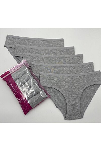 DONLİZZA Gri Pamuklu Külot 5 Adet