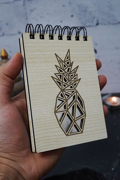 markcat Bloc de note cu tematică ananas - Mini caiet de buzunar - Lista mea
