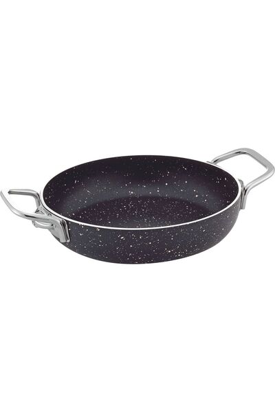Gökdil Cantef Fireproof Non-Stick 18 cm Granite Omelette Pan with Metal Handle