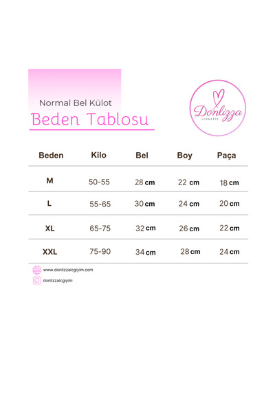 DONLİZZA Patterned Women's Panties 7 Pieces